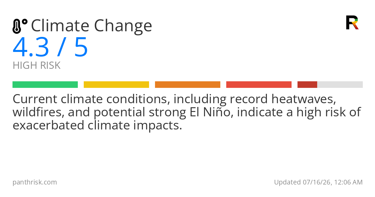 Climate change risk card for 2026-07-16